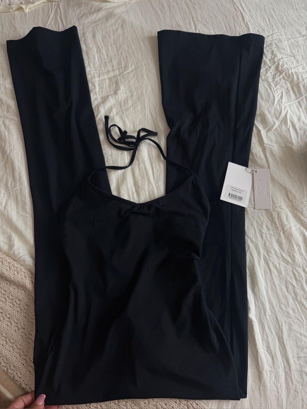 Crop shop boutique flare jumpsuit FORM NEW